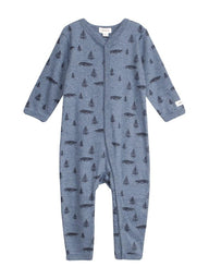 Sleepsuit with forest print