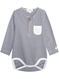 newbie baby Body striped print organic cotton 