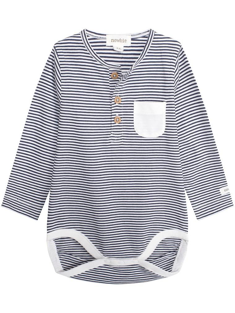 newbie baby Body striped print organic cotton 