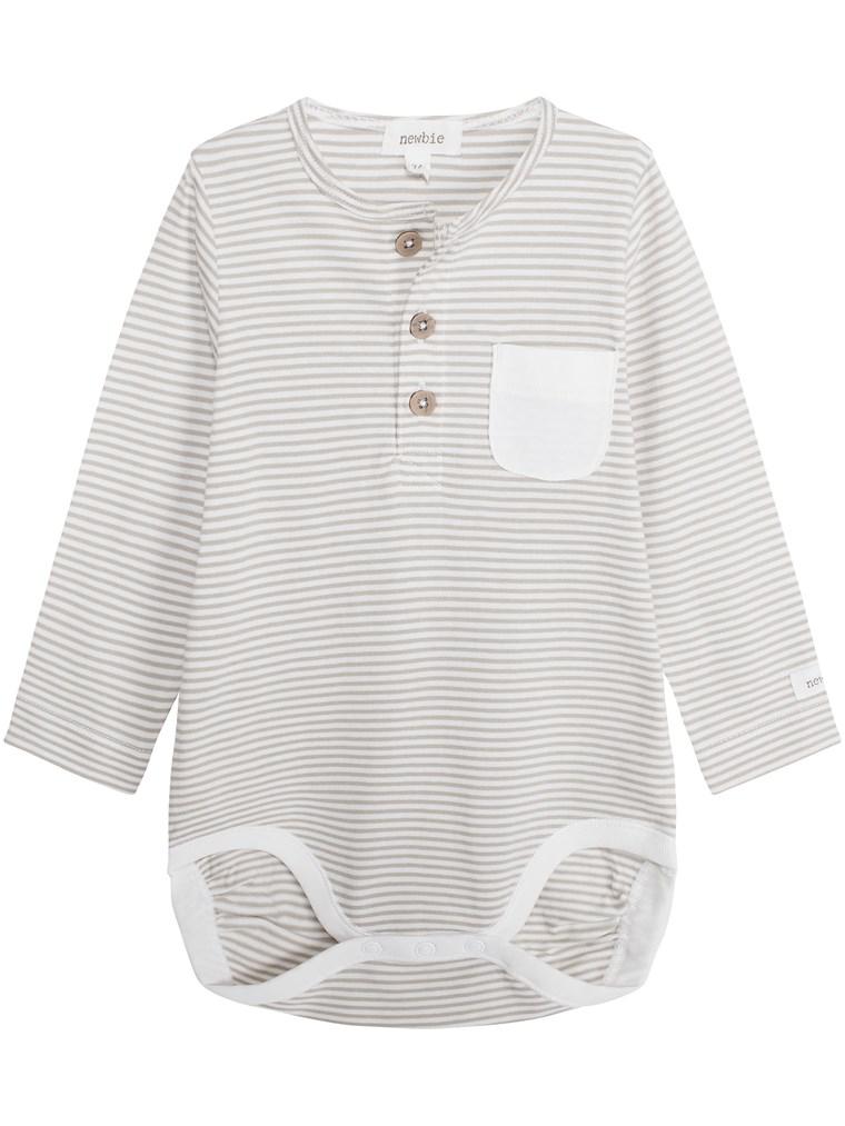 newbie baby Body striped print organic cotton 