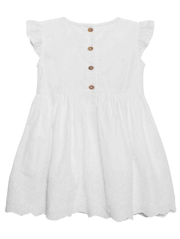 newbie baby white Christening dress organic cotton