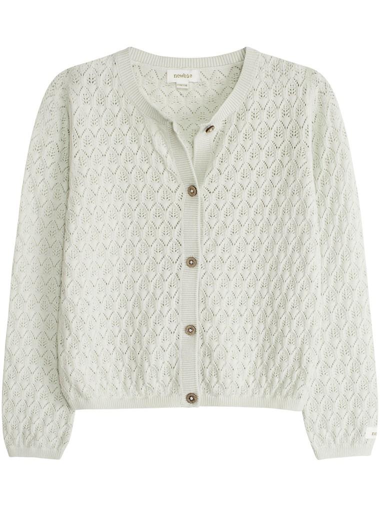newbie kids cardigan knitwear organic cotton green