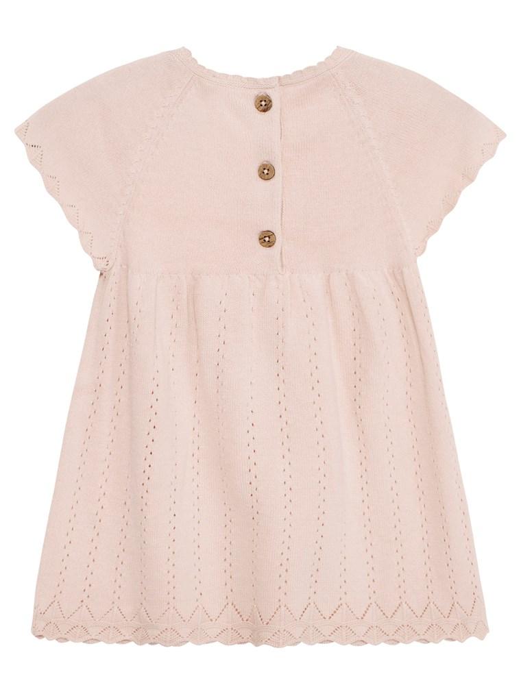 newbie kids pink summer dress organic cotton