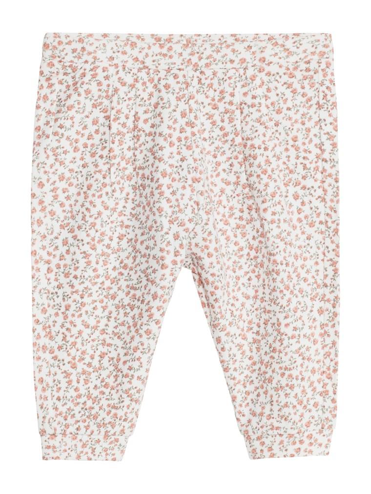Baby sweatpants with floral print