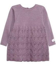 Baby knitted pattern detail dress