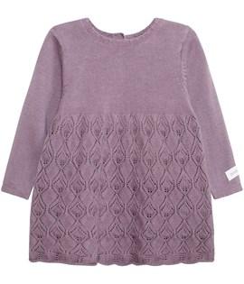 Baby knitted pattern detail dress
