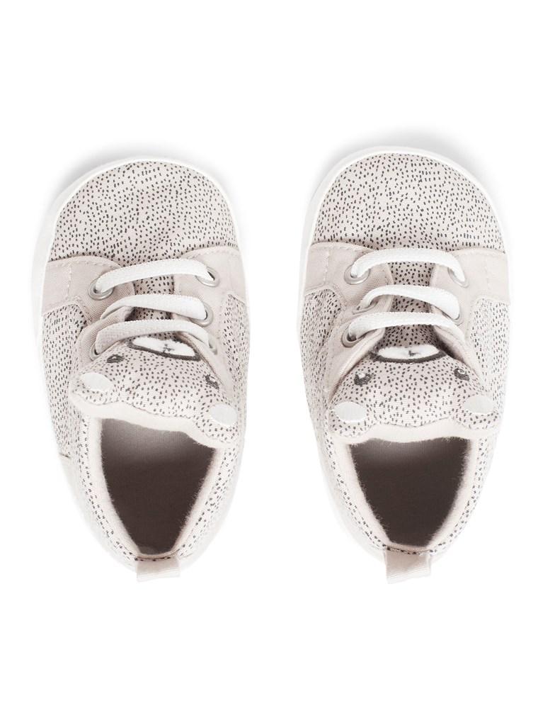 newbie baby shoes Lace up bear ears white