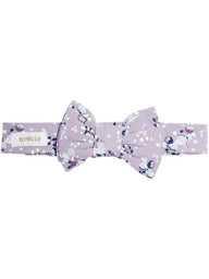newbie baby Headband cabling detail lilac organic cotton