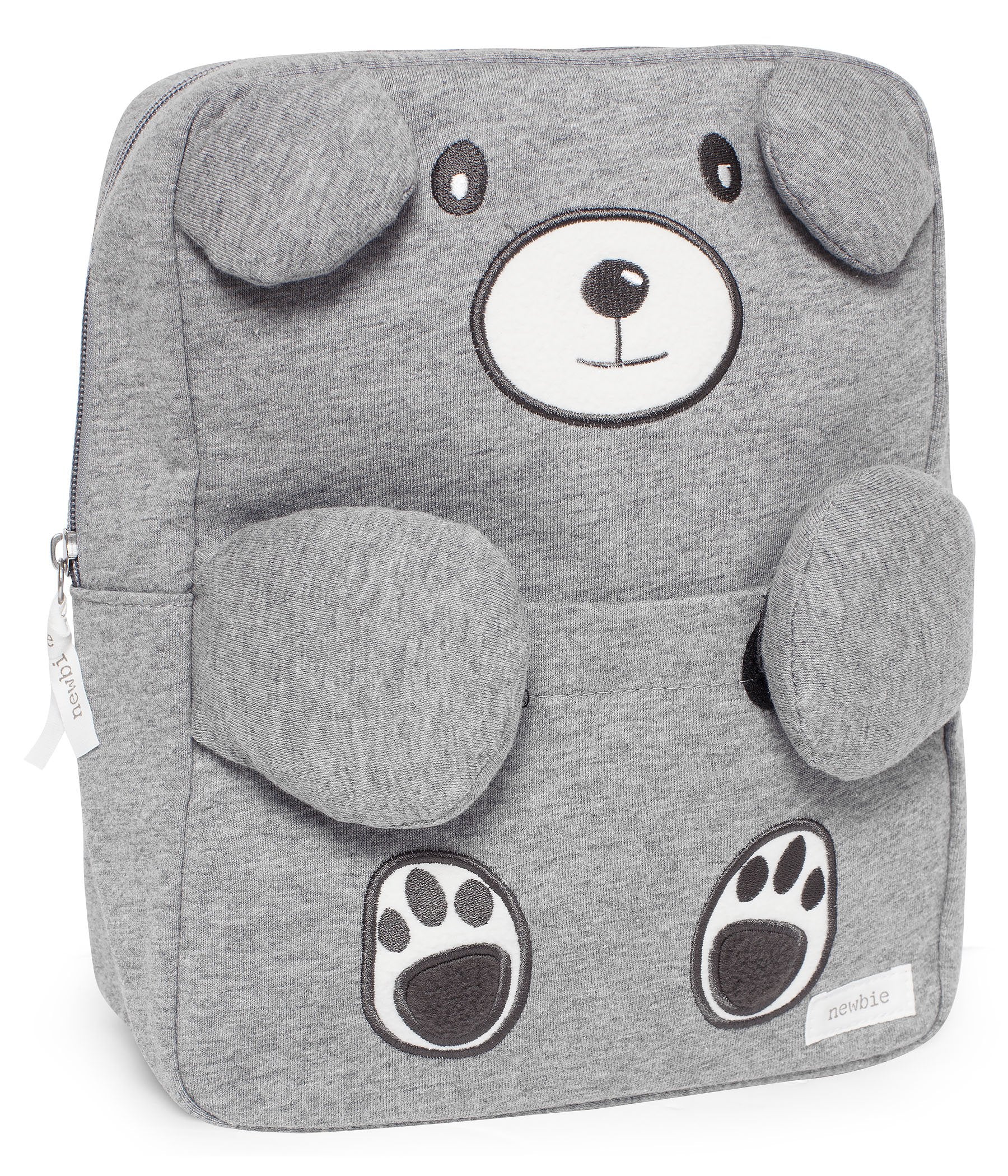 Backpack with bear embroidery