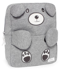 Backpack with bear embroidery