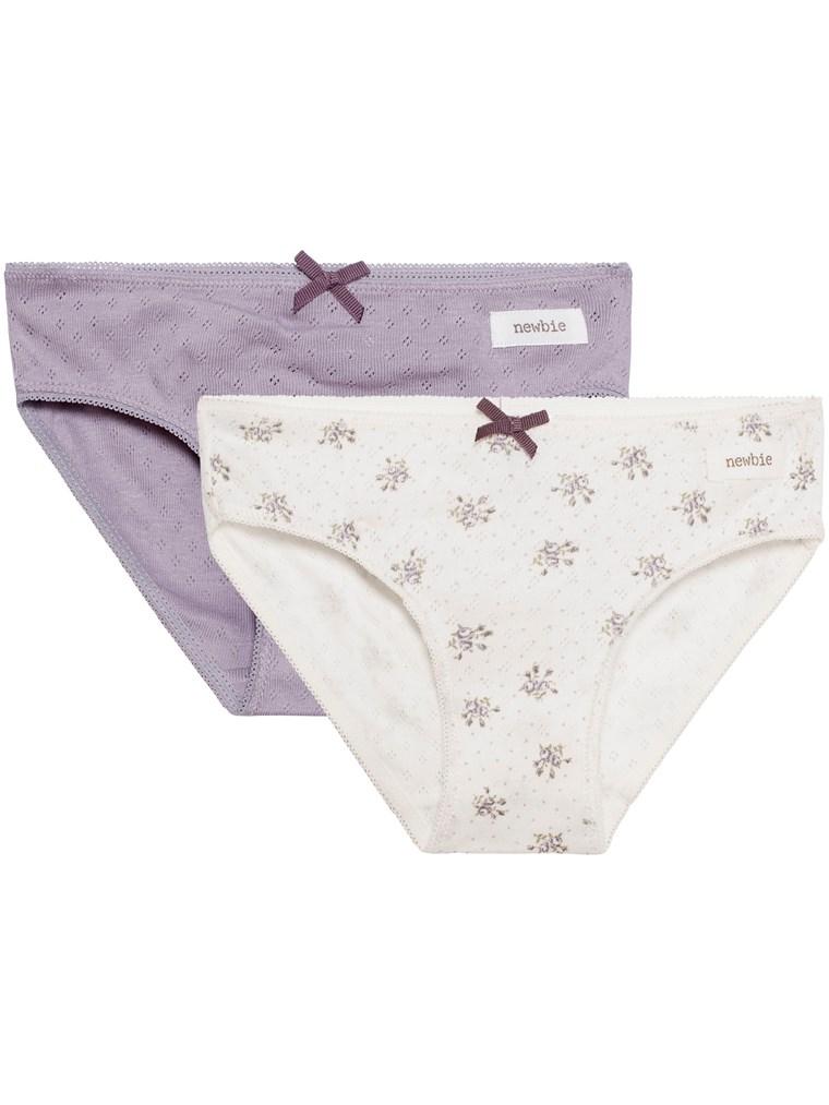 Underwear with printed flowers