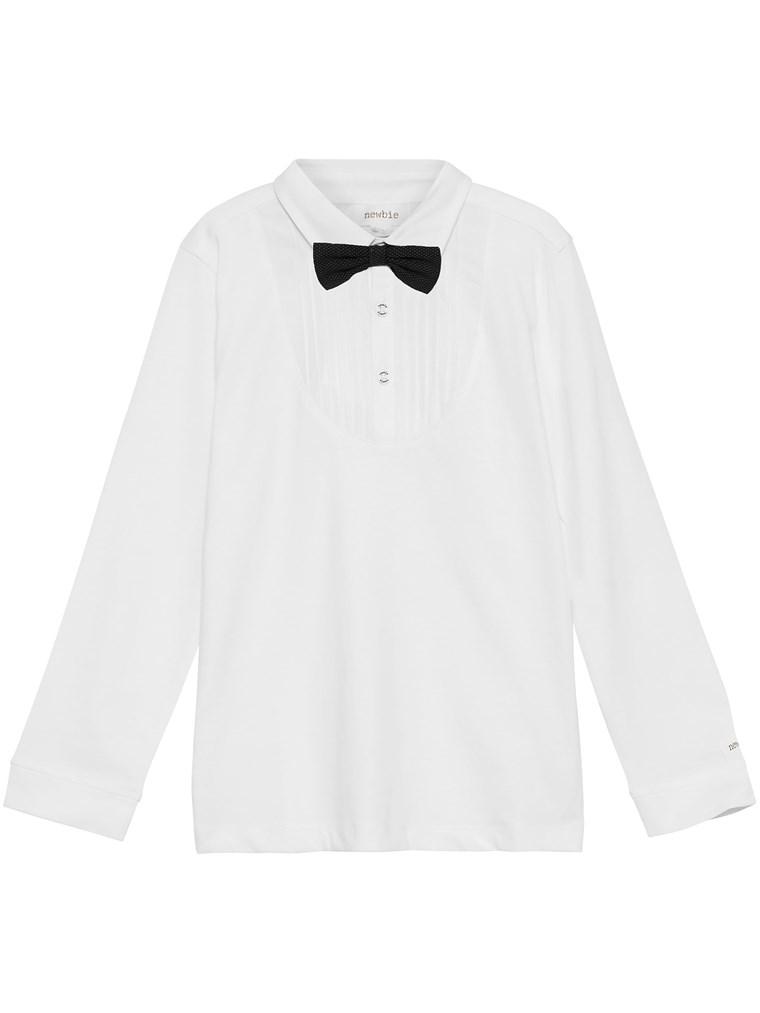 Shirt with bow tie