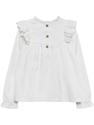 newbie children Blouse with ruffled neckline organic cotton