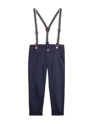 Chinos with braces