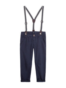 Chinos with braces