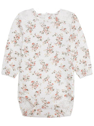 newbie baby Body with flowers organic cotton