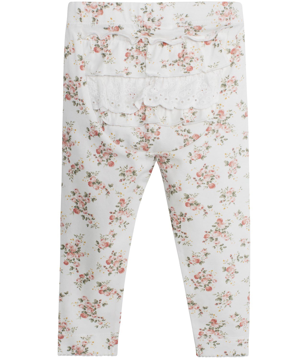 Baby leggings with floral print
