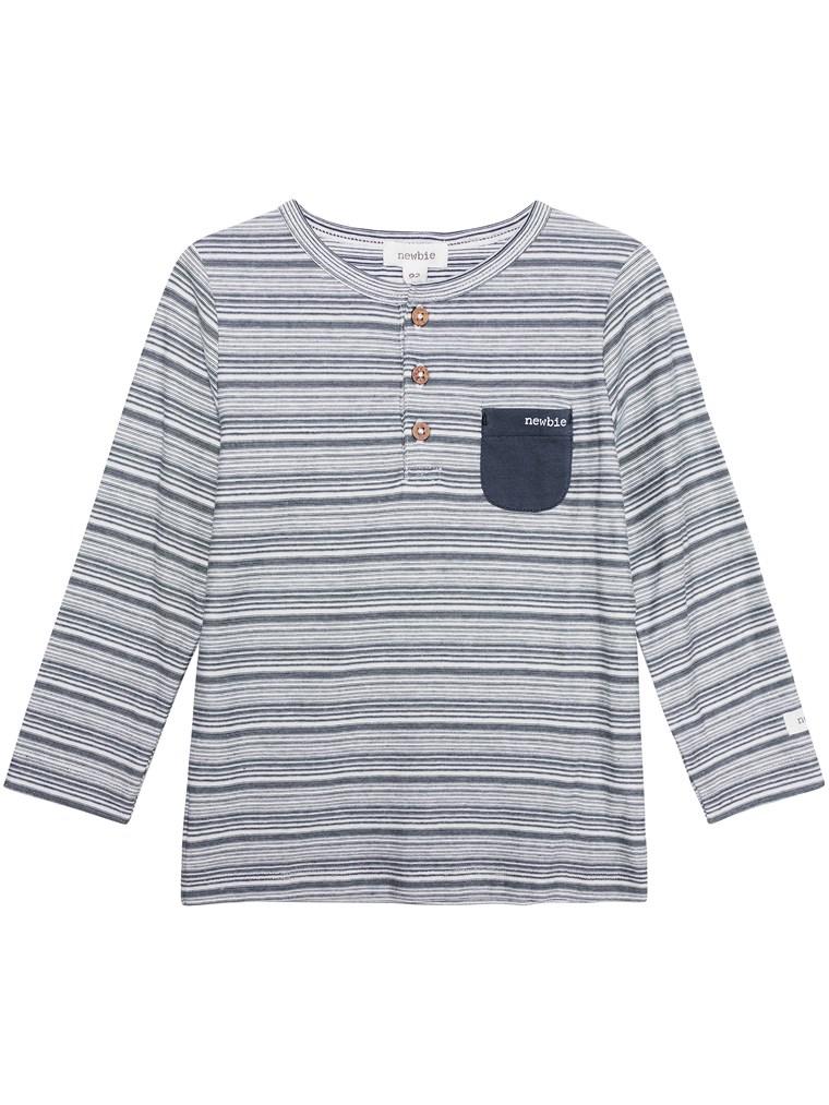 Top with stripes and pocket