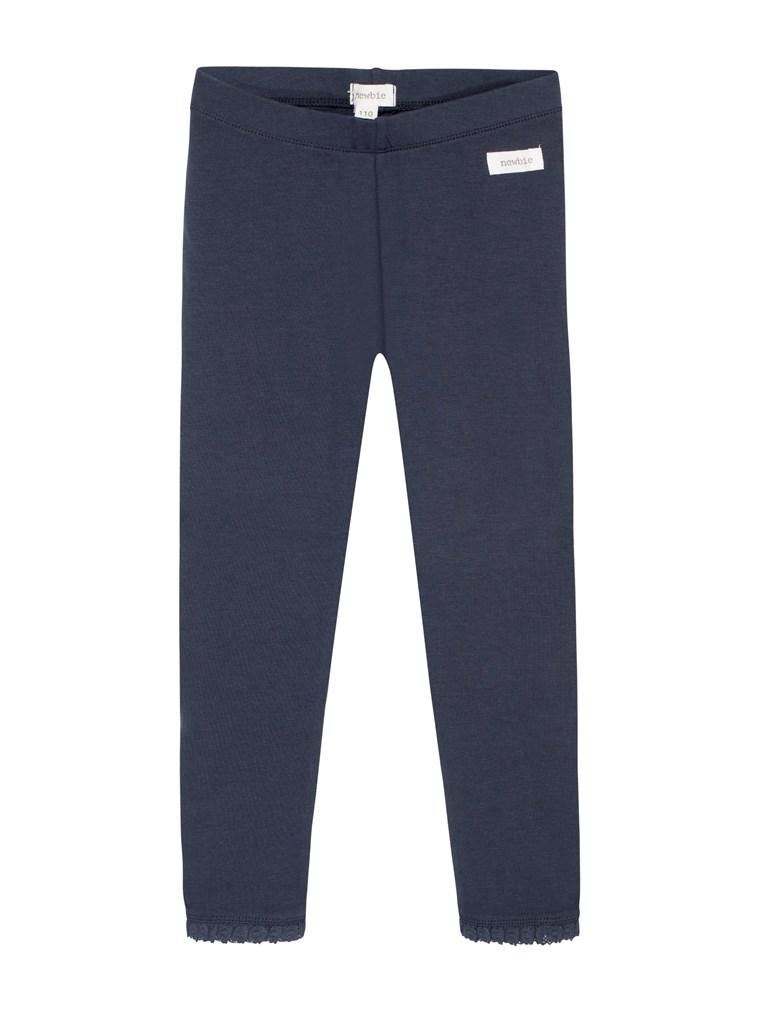 newbie kids Leggings organic cotton navy