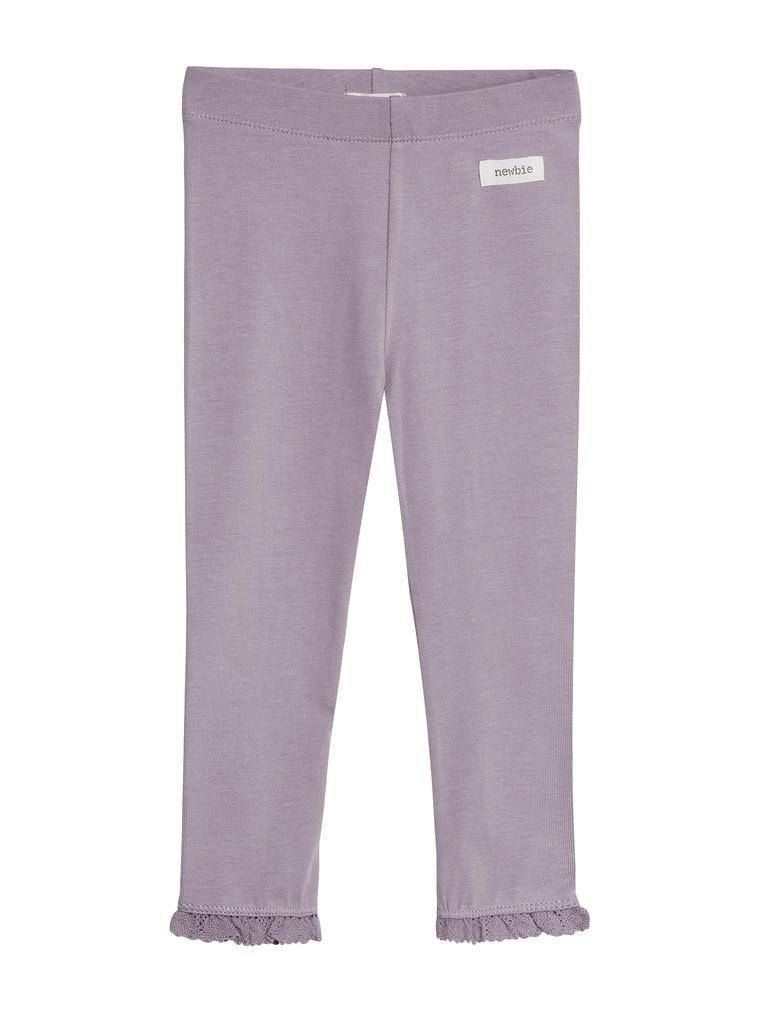 newbie kids Leggings organic cotton lilac