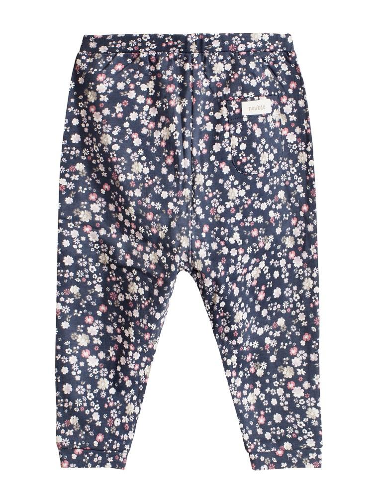 Baby sweatpants with floral print