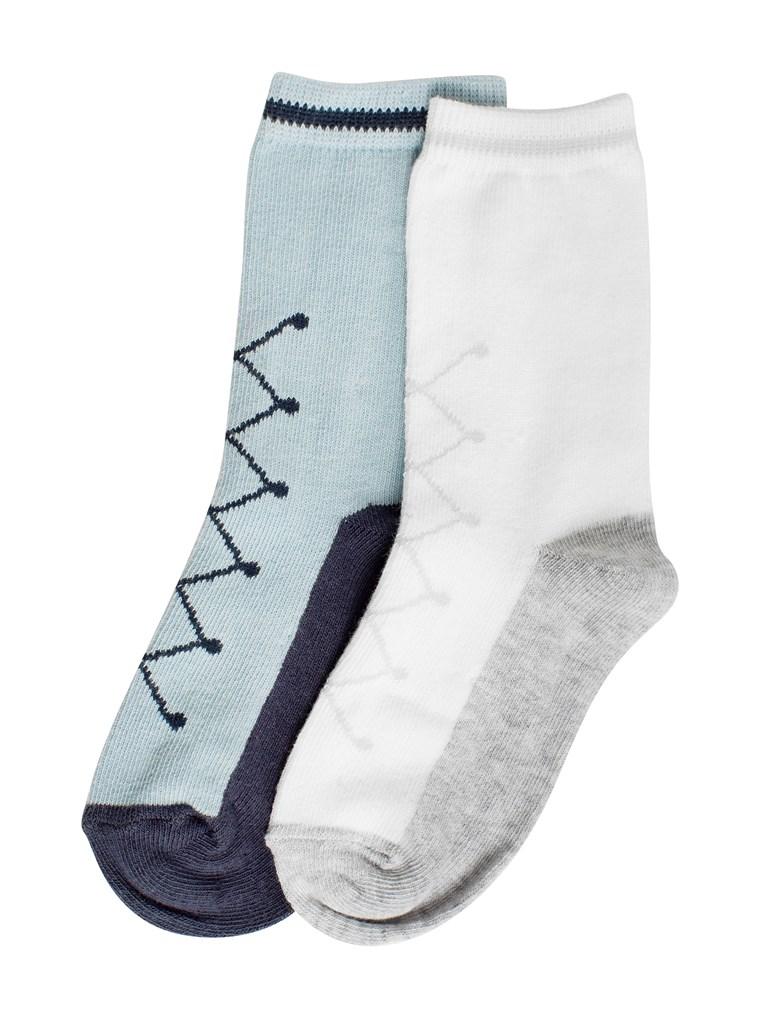 Socks with stitching pattern