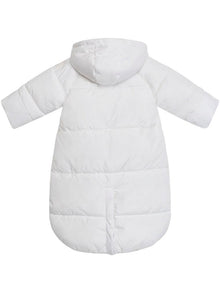 newbie kids Bundler with rabbit-patterned lining off white