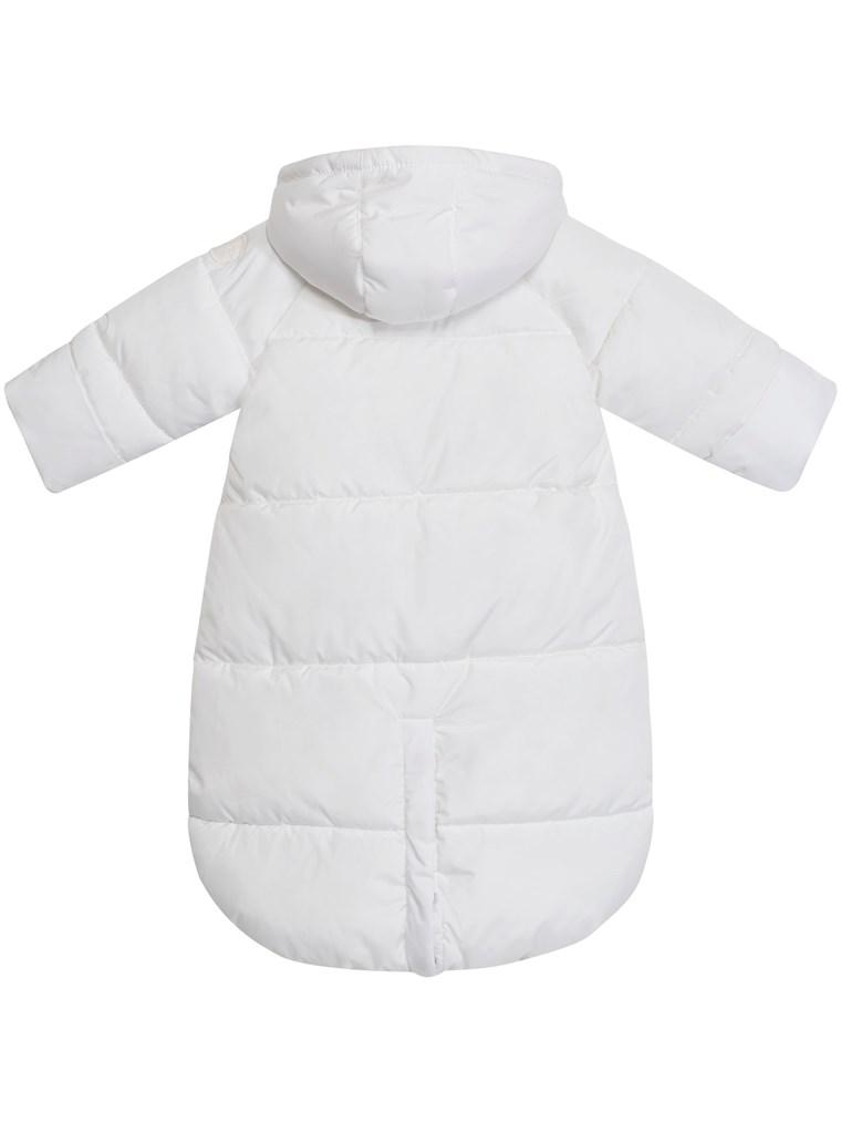 newbie kids Bundler with rabbit-patterned lining off white