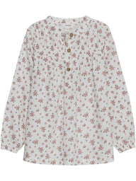 Button down top with floral print