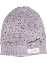 newbie kids hat organic cotton lilac