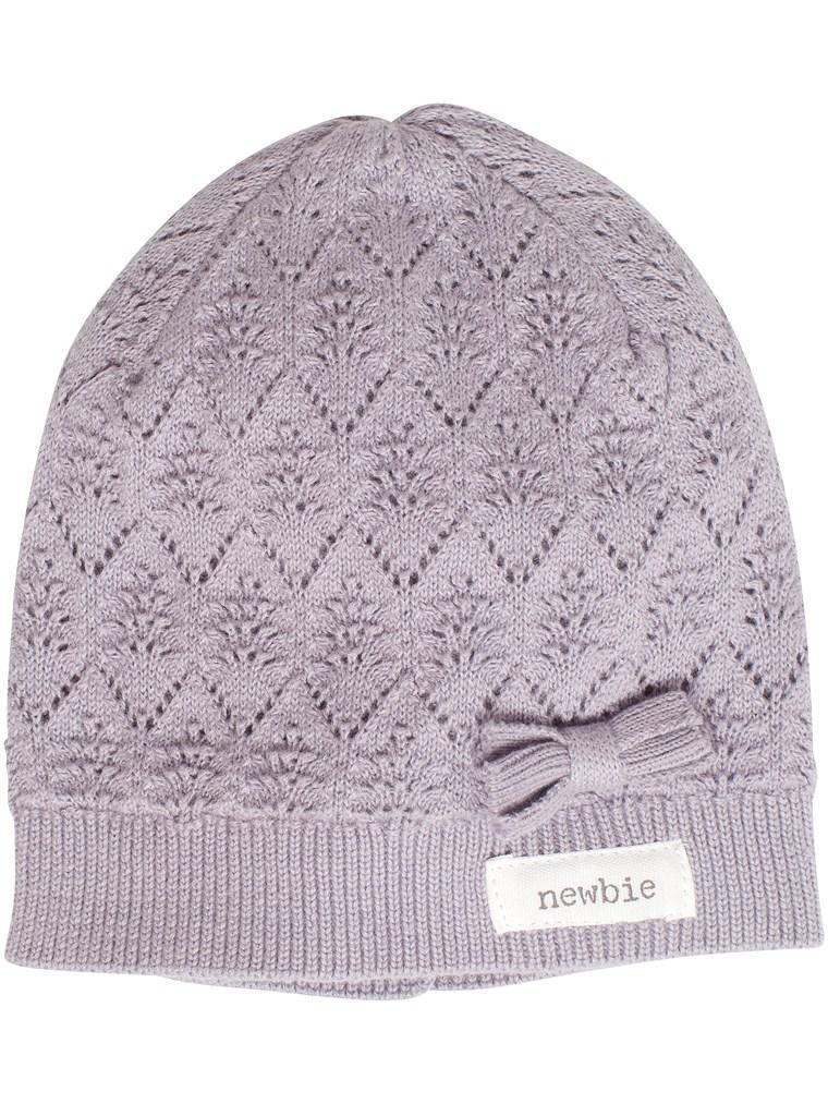 newbie kids hat organic cotton lilac