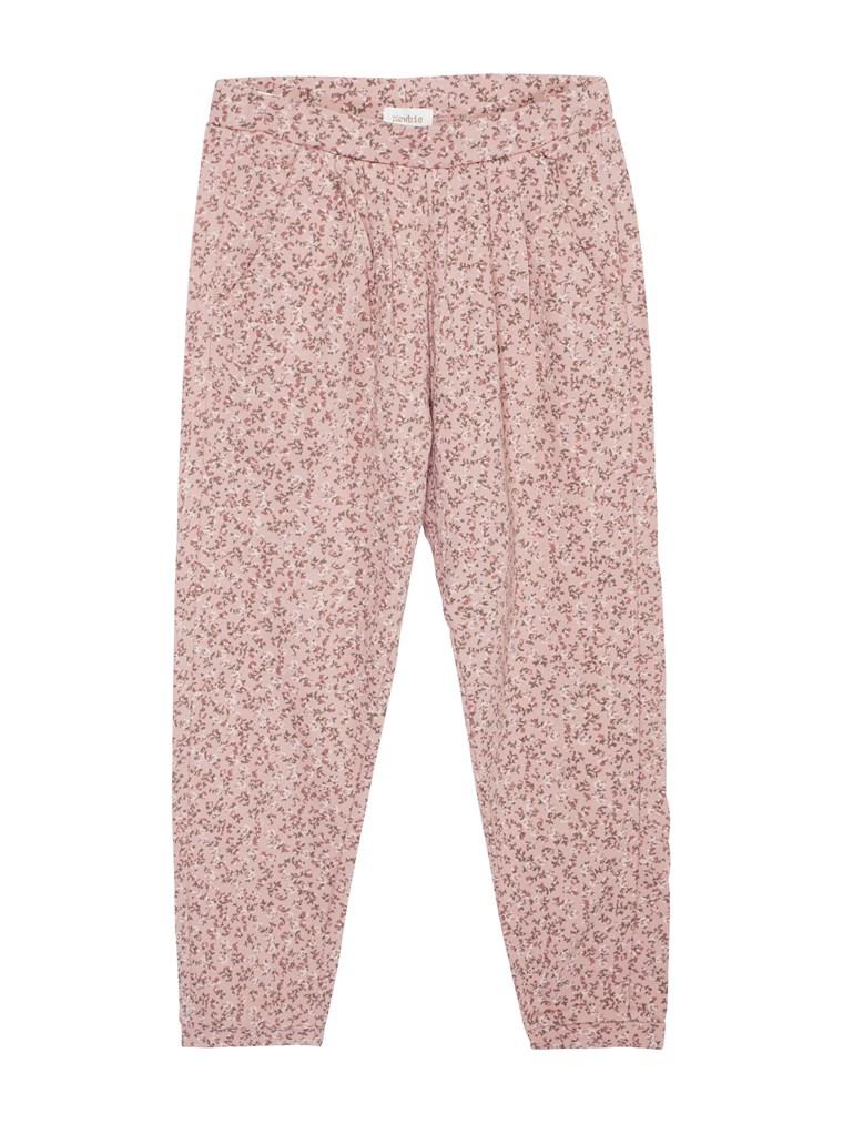 Sweatpants with pink floral print