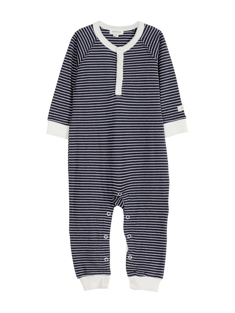 Sleepsuit with stripe print