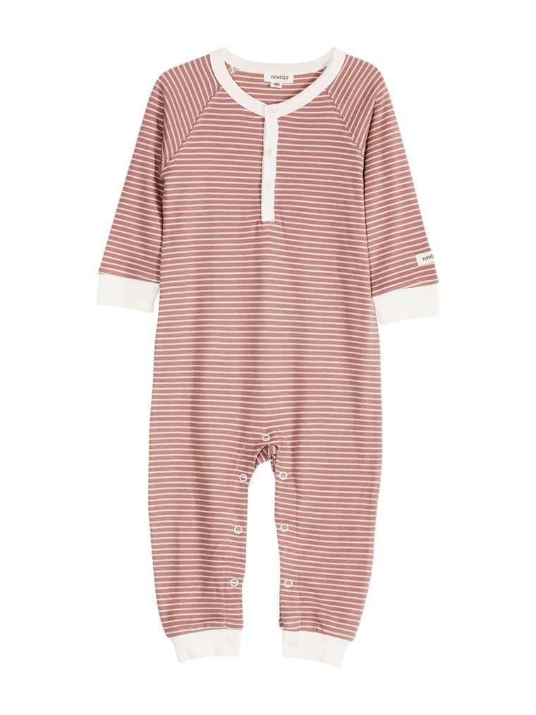 Sleepsuit with stripe print