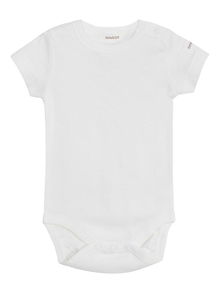 newbie baby Body organic cotton lilac short sleeves