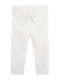 Basic baby leggings with bow