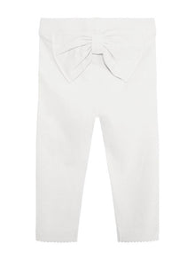 Basic baby leggings with bow