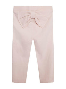 Basic baby leggings with bow
