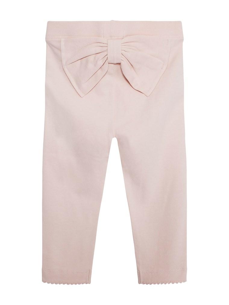 Basic baby leggings with bow