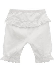 Baby trousers with lace frills