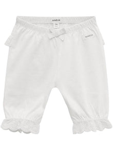 Baby trousers with lace frills