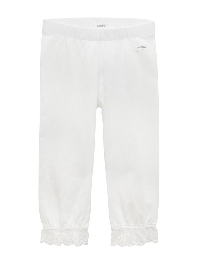 Trousers with lace frills