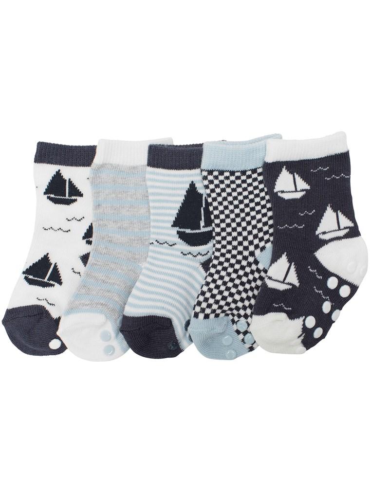 Boat pattern baby socks
