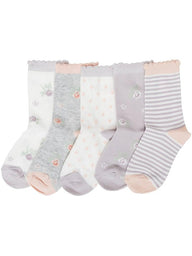 Floral pattern socks