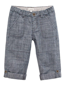 Trousers with turn-up cuffs