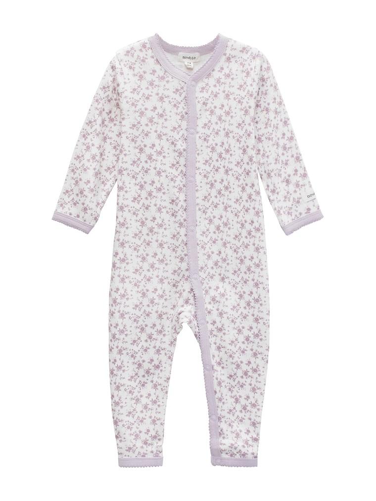 Floral pattern sleepsuit