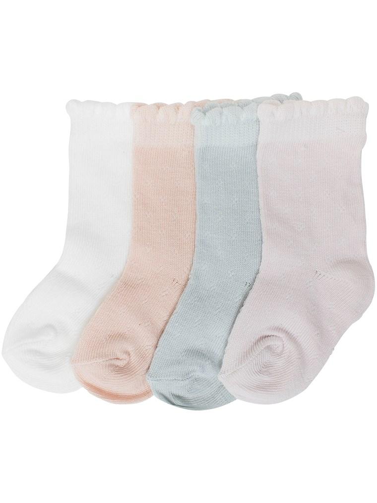 Pack of 4 basic baby socks