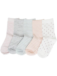 Socks with stripes & spots