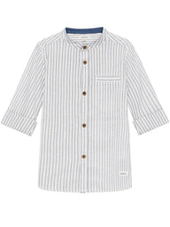 Stripe shirt with turn up cuffs