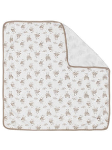 Blanket with bear print